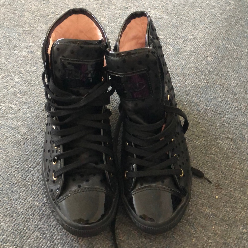 Valentino RED Black High Top Sneakers